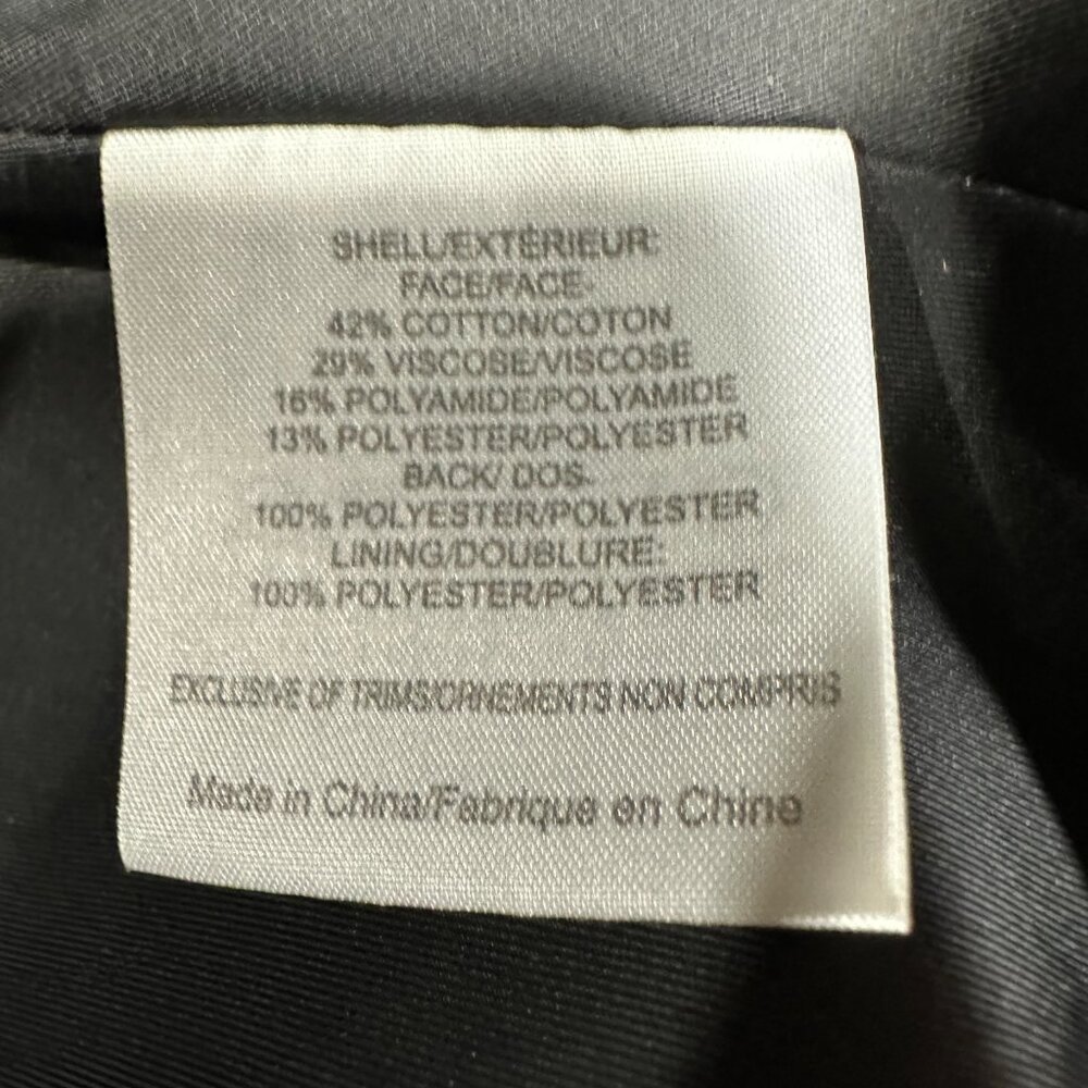 Tory Burch Skirt Womens 8 Pencil Tweed Cotton Blend Black White Zip Lined Pocket - Picture 5 of 8